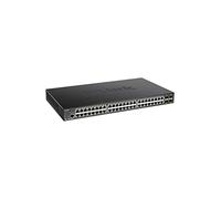 D-Link DGS-1250-52 Porte Gigabit Smart Managed PoE Switch con 10G Uplinks, Nero