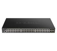 D-Link DGS-1250-52XMP switch di rete Gestito L3 Supporto Power over Ethernet (PoE) Nero (DGS-1250-52XMP)