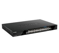 D-Link DGS-1520-28MP/E switch di rete Gestito L3 Gigabit Ethernet (10/100/1000) Supporto Power over Ethernet (PoE) 1U Nero