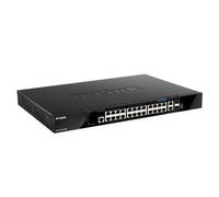 D-Link DGS-1520-28MP switch di rete Gestito L3 Gigabit Ethernet (10/100/1000) Supporto Power over Ethernet (PoE) 1U Nero