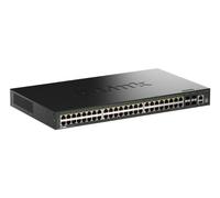 D-link D-LINK SWITCH 52-PORT GIGABIT STACKABLE POE+ SMART MANAGED SWITCH WITH 4