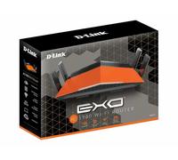D-Link DIR-879 Router Wireless AC1900, 4 Porte Gigabit 10/100/1000Mbps, Doppia Banda, Tecnologia AC SmartBeam, Nero/Arancione