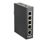 DIS-100E-5W switch di rete Non gestito L2 Fast Ethernet (10/100) Nero, Interruttore Non gestito, L2, Fast Ethernet (10/100), Full duplex, Montaggio rack, Montabile a parete