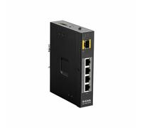 D-LINK 100G5PSW - Switch, 4 porte, Gigabit Ethernet, PoE, 1 SFP