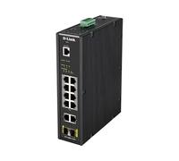 D-LINK 200G12PS - Switch, 10 porte, Gigabit Ethernet, 2 PoE, 2 SFP