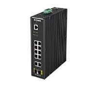 D-Link dis-200g-12s - Switch Industriale 12 Porte (10 Gigabit E 2), per Guida DIN, Adatto per Condizioni Estreme -40 °C A 65 °C, erps, VLAN, QoS, igmp, addizionando collegamenti