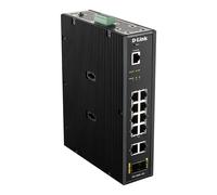 D-Link DIS-200G-12S switch di rete Gestito L2 Gigabit Ethernet [10/100/1000] Nero (12 Port L2 Industrial Smart - Managed Switch with 10 x - 1GBaseT[X] ports & 2 x SFP ports - Warranty: 60M) - Nouvo