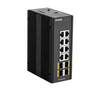 D-LINK 300G12SW - Switch, 8 porte, Gigabit Ethernet, 4 SFP