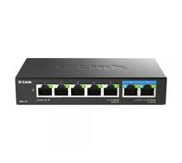 D-Link DMS-107/B switch di rete Non gestito Gigabit Ethernet [10/100/1000] Nero