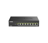 D-Link DMS-108P Switch PoE Non Gestito 8 Porte Multi-Gigabit - 2,5GbE, 230W, 802.3af/at/bt, Fanless, Plug & Play, Struttura in Metallo, IGMP Snooping, QoS, Ethernet Efficiente