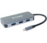 D-Link DUB-2335 replicatore di porte e docking station per notebook Cablato USB tipo-C Grigio