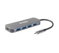 D-link Dub-2340 Metal 4 Port Usb C Hub Argento