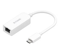 D-Link DUB-E250 USB-C 2.5G Ethernet Adapter Nic 2500 Mbps Full duplex Ethernet