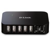 D-Link DUB-H7 USB 2.0 Type-B 480 Mbit/s Nero