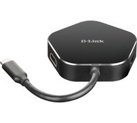 D-Link DUB-M420 replicatore di porte e docking station per notebook Cablato Thunderbolt 3 Nero Argento