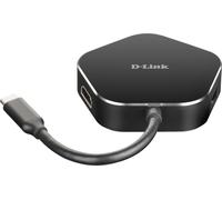 D-Link DUB-M420 replicatore di porte e docking station per notebook Cablato Thunderbolt 3 Nero Argento