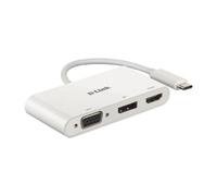 D-Link DUB-V310 replicatore di porte e docking station per laptop Cablato USB 3.2 Gen 1 (3.1 Gen 1) Type-C Bianco
