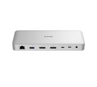 D-Link DUF-901 Docking Station USB4 9-in-1 - Hub USB-C con Doppio Display 8K, 40Gbps, LAN 2.5GbE, PD 100W, USB 3.1, USB-C, DisplayPort, Compatibile con Mac e Windows