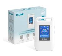 D-Link DWR-933W Hotspot Mobile 4G LTE+ AX600 Wi-Fi 6, Router SIM Portatile con Display LCD, Wi-Fi Dual Band, Fino a 64 Dispositivi, Batteria da 3000 mAh, USB-C