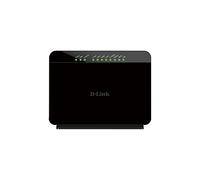 D-Link GO-DSL-AC750 Modem Router Wireless ADSL2/2+, Tecnologia 750AC, Doppia Banda, 4 Porte Fast Ethernet 10/100, USB, Nero/Antracite