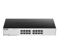 D-Link GO-SW-16G Gigabit Easy Ethernet Gigabit Desktop Switch, nero