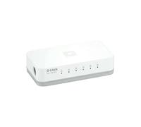 D-Link GO-SW-5E Switch Desktop, 5 Porte RJ45 Fast Ethernet 10/100Mbps, Plug & Play, Plastica