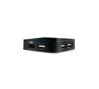 D-LINK DUB H4 - USB 2.0 4-port hub with power supply unit, black