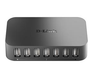 D-Link HUB USB - 7 porte USB 2.0 - 1 porta USB 2.0 tipo Micro-B per connessione al PC NEW