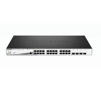 D-Link Switch 24 Porte Gigabit Poe + 4 Porte Sfp Jumbo Frame Rack Mountable 19 Smart