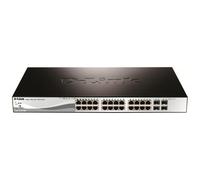 D-link switch semigestionabile 24 gigabit poe 193w + 4 porte combinate giga