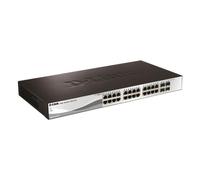 D-link switch semigestionabile 24 gigabit poe 193w + 4 porte combinate giga