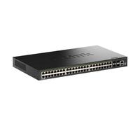 D-link D-LINK SWITCH 52-PORT GIGABIT STACKABLE POE+ SMART MANAGED SWITCH WITH 4