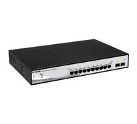 D-LINK - Switch DGS-1210-10P Gestito L2 Gigabit Ethernet (10/100/1000) PoE RJ-45 Jack DC-ingresso 1U Nero