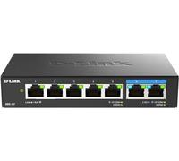 D-Link Switch di gioco non gestito a 7 porte da 2,5 GB con 2 x 2,5 G, 5 x 10/100/1000 Mbps - Multi-Gig, Rete, Fanless, Plug & Play (DMS-107) Nero