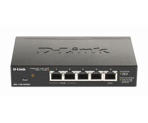 D-Link Switch EasySmart PoE - 5x Gbit dt 1x Pass through 18W en 802.3at NEW