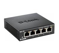 D-Link Switch Gigabit Unmanaged 5 Porte 1 Gbit/s con Supporto QoS e Metallico