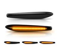 D-Lumina Dinamico Segnale di Girata Luce LED Lato Ala Retrovisore Al-fa.Ro-meo 159/159 Sportwagon/Boera/Spider typ 939 (Nero)