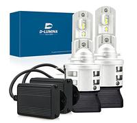 D-Lumina H15 Lampadina per faro LED 100% senza Canbus senza errori 50W + 10W（luce diurna） Decoder LED extra 10W 12000LM Lampada per auto per auto Conversione luci Lampadina， Confezione da 2