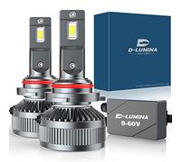D-Lumina Lampadina 9006/HB4 LED Canbus 130W 26000LM, CPS 6500K chip 400% brillante, 9-60V, Funziona Sia Per Auto Che Camion, Funziona Sia Con Lenticolari Che Senza Lenticolari,LED Lampada Luci 2 pezzi