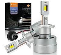 D-Lumina Lampadina D4S LED D4R D4C, 90W 18000LM 6500K, kit di Conversione Luci di Ricambio per Fari Anabbaglianti, Plug and Play a Original HID Ballat, Confezione da 2