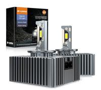 D-Lumina Lampadina D5S LED per Fari Anti-Errore,20000LM 120W 6500K Bianco Estremamente Luminoso Kit di Conversione Faro LED,CANBUS Faro Sostituire OEM Xenon HID Lampadina Plug and Play,2 pezzi