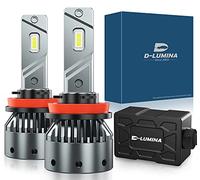 D-Lumina Lampadina H11/H8/H9 LED Fendinebbia Canbus 100W 16000LM Auto Lampada per auto Conversione luci lampadina 6000K - 2 pezzi