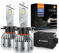 D-Lumina Lampadine H7 LED Canbus,100W 16000LM Kit Fari Auto 6500K Luce Bianco Forte,Angolo del Fascio Regolabile a 360 Gradi,Kit Conversione Faro LED H7,IP68 Impermeabile,2 Pezzi