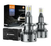 D-Lumina Lampadine H7 LED Lenticolari Canbus,120W 20000LM 6500K Bianco,Versione Specifica per Proiettore,Kit di Conversione Faro LED Estremamente Luminoso,Plug and Play,Interferenza Anti-Radio,2 pezzi
