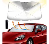 D-Lumina Parasole Auto Ombrello Parasole Auto Parabrezza Interno Parasole Per Auto,Blocca il 99.9% dei Raggi UV, per Auto, Camion, Autocarri (M-135×75cm）