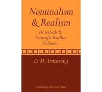 D. M. Armstrong Nominalism and Realism: Volume 1 (Tascabile)