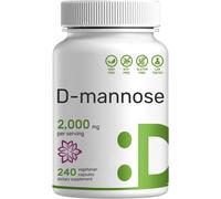 D-Mannosio 2000Mg 240 Caps Non OGM/Senza Glutine Extra Forte Mannosio 2000Mg