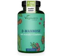 D-MANNOSIO Puro 2.000 Mg | Con Mirtillo Rosso E Vitamina C | 100% NATURALE | Alt