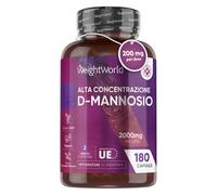 D Mannosio Puro 2000mg 180 Capsule 2 Mesi Alto Dosaggio Vegano e di Origine