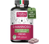 D-Mannosio PURO 2100Mg, Con Mirtillo Rosso I D Mannosio per Cistite I 160 Capsul